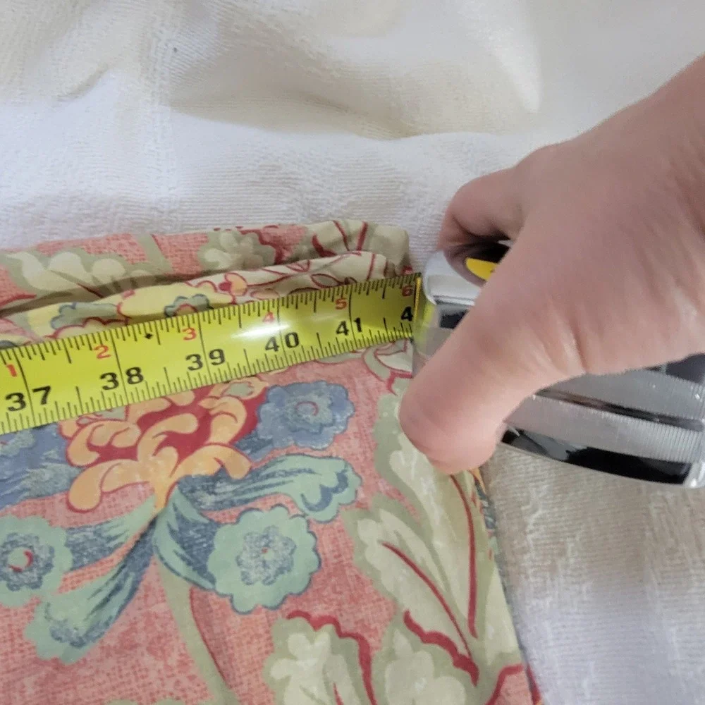 Pottery Barn Full Queen Duvet Cover Floral Paisley Red Blue Yellow